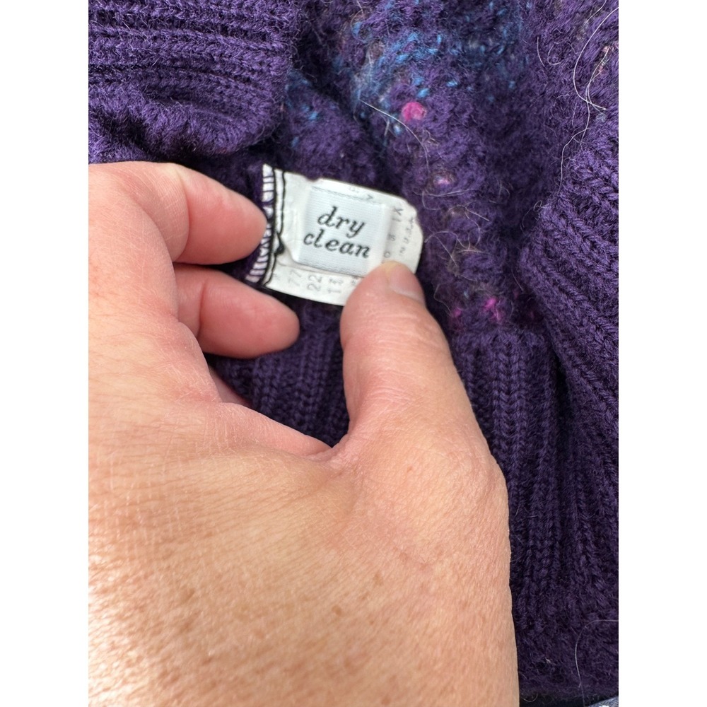 VTG Country Sophisticates Pendleton Plaid Wool Blend‎ Grandma Retro Cardigan - Picture 13 of 13